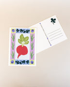 Radieschen Postkarte
